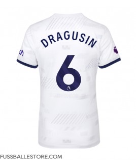 Günstige Tottenham Hotspur Radu Dragusin #6 Heimtrikot Damen 2023-24 Kurzarm